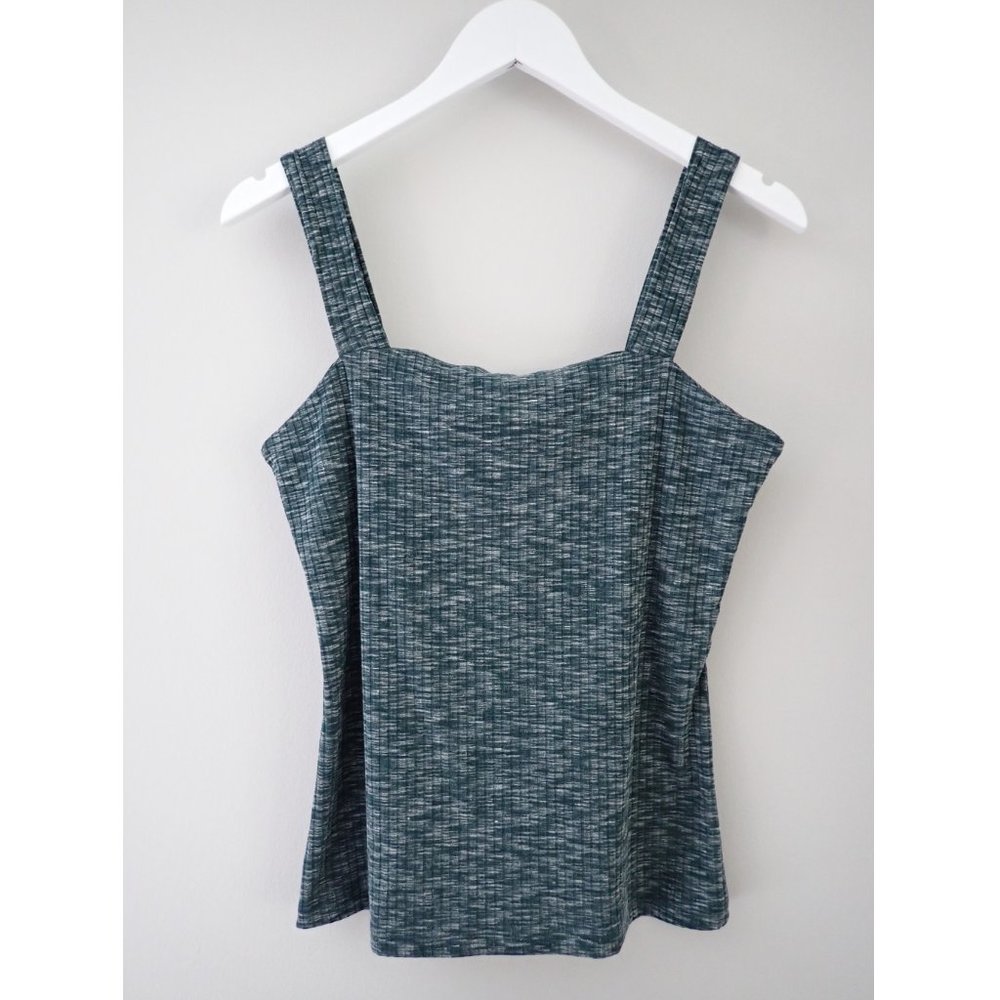 NWOT Bobeau Gray/Marl Ribbed Tank Top